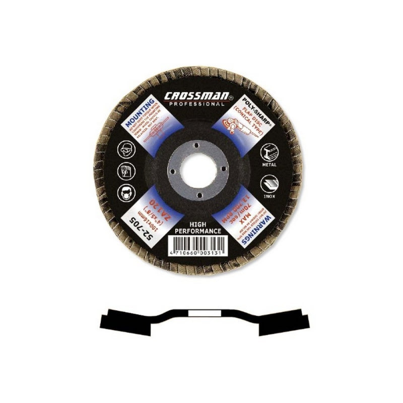 DISCO ZIRCONIO CROSSMAN CONICO 115X222 GRA.40 #52711 (OF)