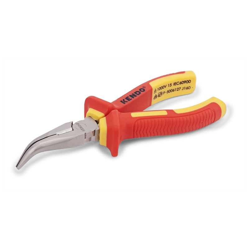 ALICATE PUNTA CURVA KENDO #11042 AISLADO 1000V - 200 MM