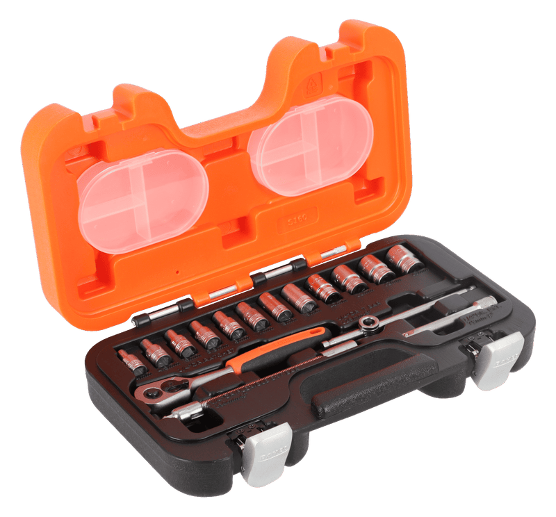 Juego De Dados 1/4 4 - 13MM 16 Piezas BAHCO