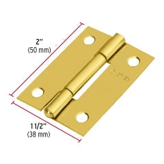 BISAGRA HERMEX-TRUPER ACERO LATONADO 2 x 1.1/2 #BR-201(BI-20L) 20UNI. (43194)