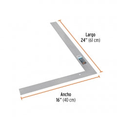 ESCUADRA TRUPER ALBANIL 24 #E-16X24 (14384)