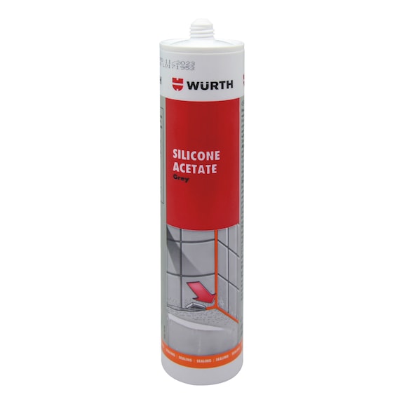 SILICONA ACETICA GRIS-280ML - WURTH - WURTH