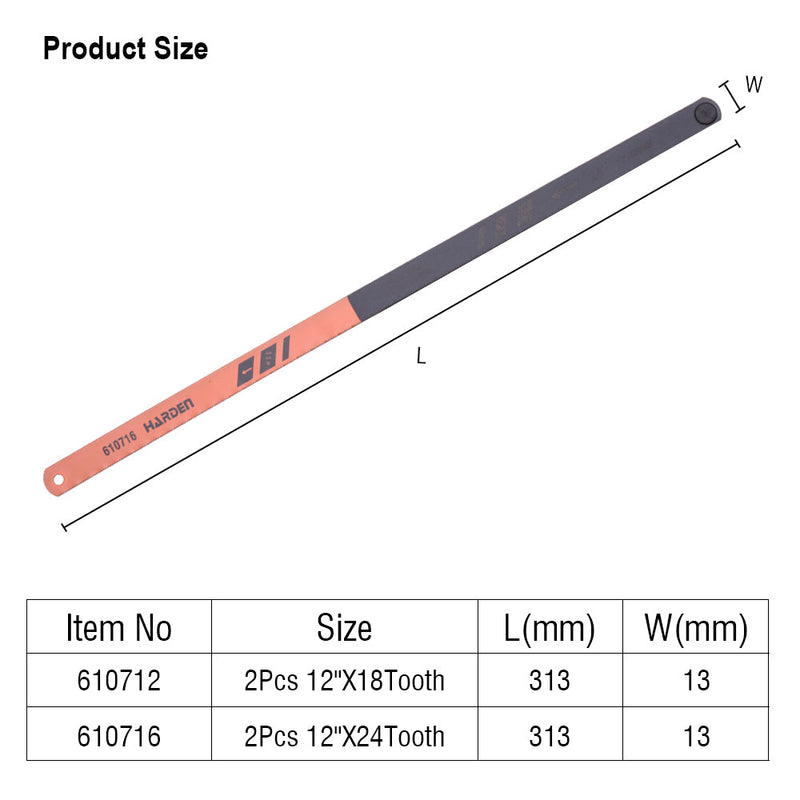 Set Hojas de Sierra bi metal 12 18 dientes 10 piezas Harden