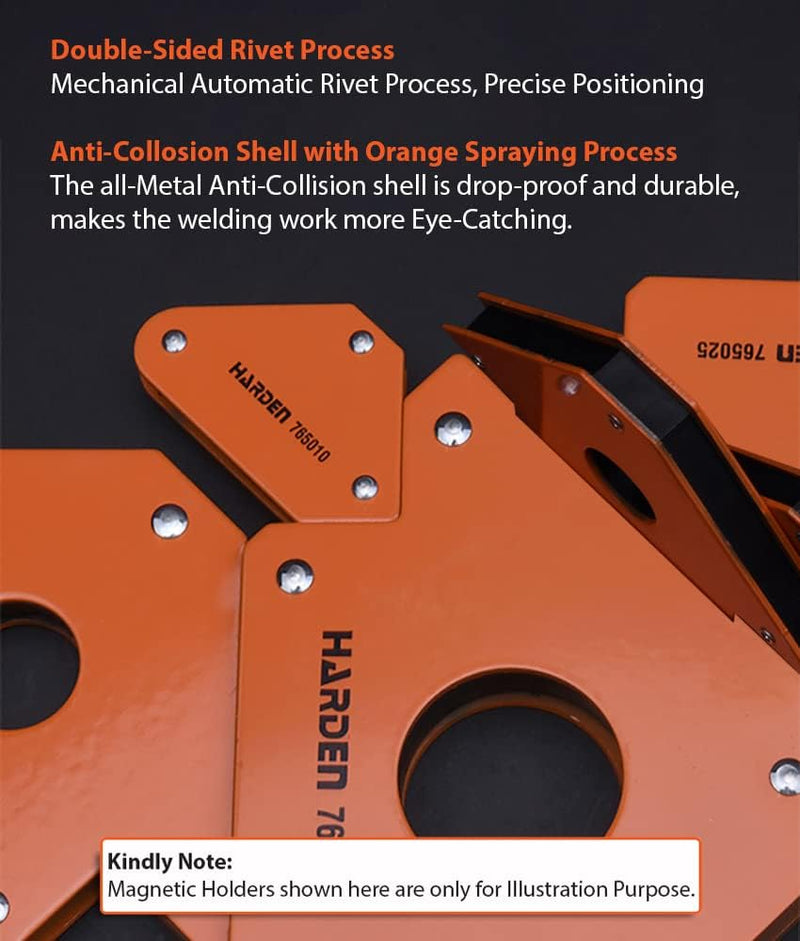 Set Escuadras magnéticas 4 piezas Harden