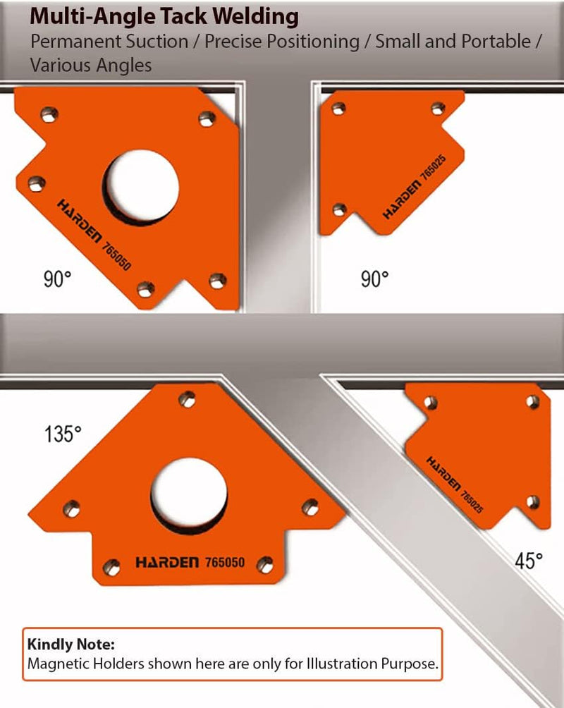 Set Escuadras magnéticas 4 piezas Harden