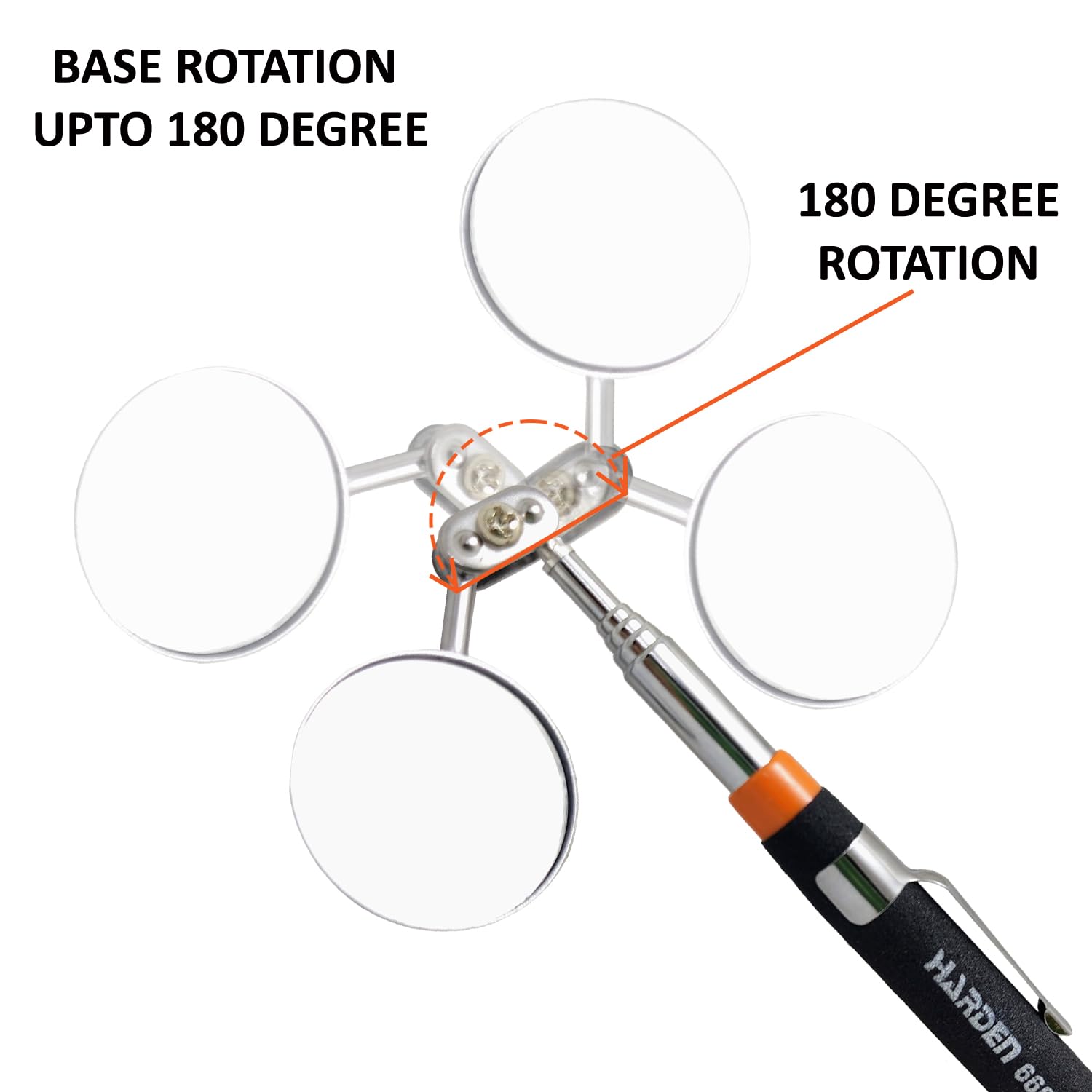 Espejo telescópico articulado 7 Harden