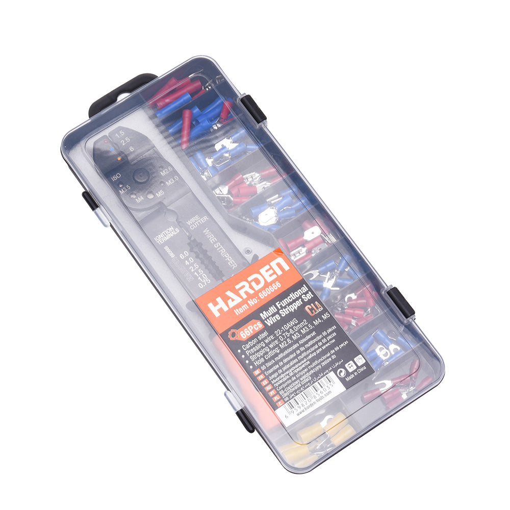 Crimpeadora terminales fastom con 66 piezas Harden