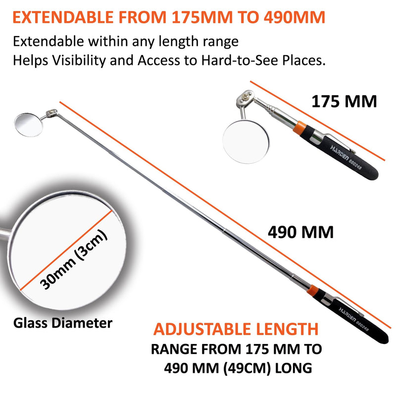 Espejo telescópico articulado 7 Harden