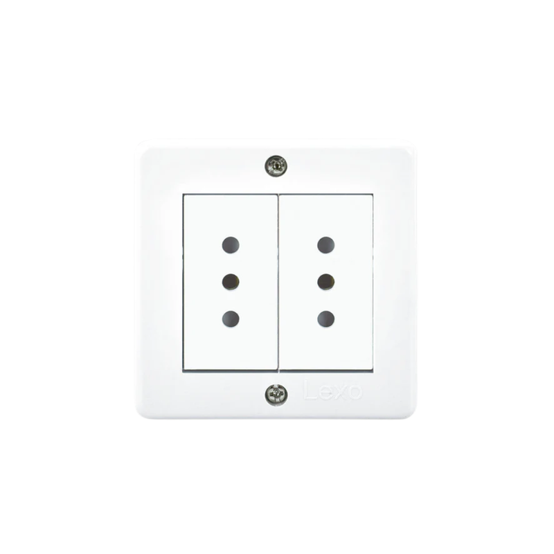 Hydrobox IP20 con toma corriente doble 10A 250V blanco