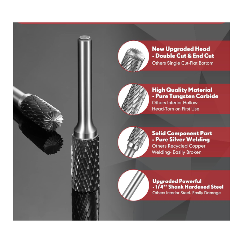 Juego de limas rotativas