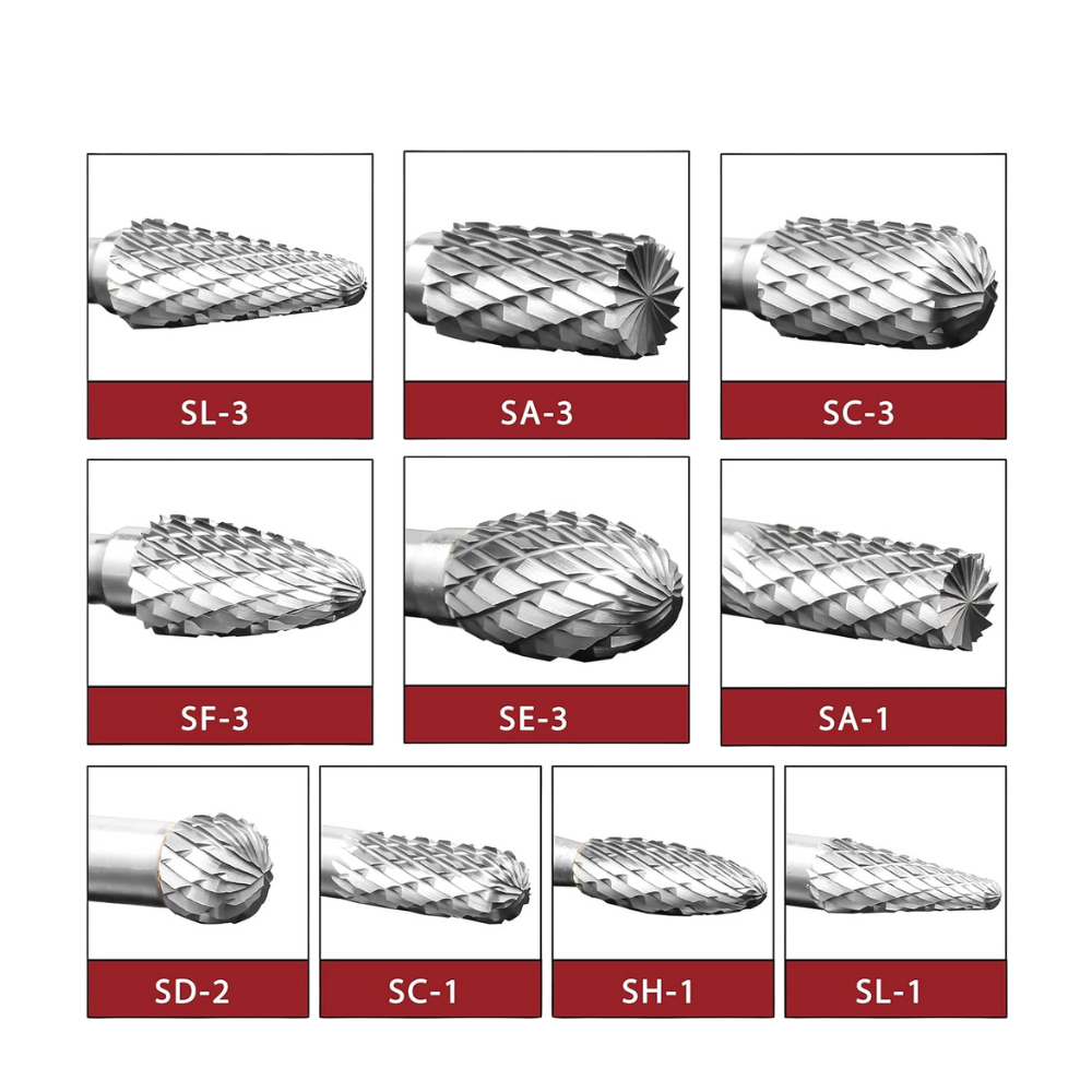 Juego de limas rotativas
