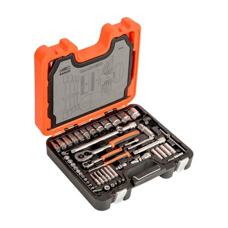 Juego de Dados Llaves y Puntas combinadas BAHCO