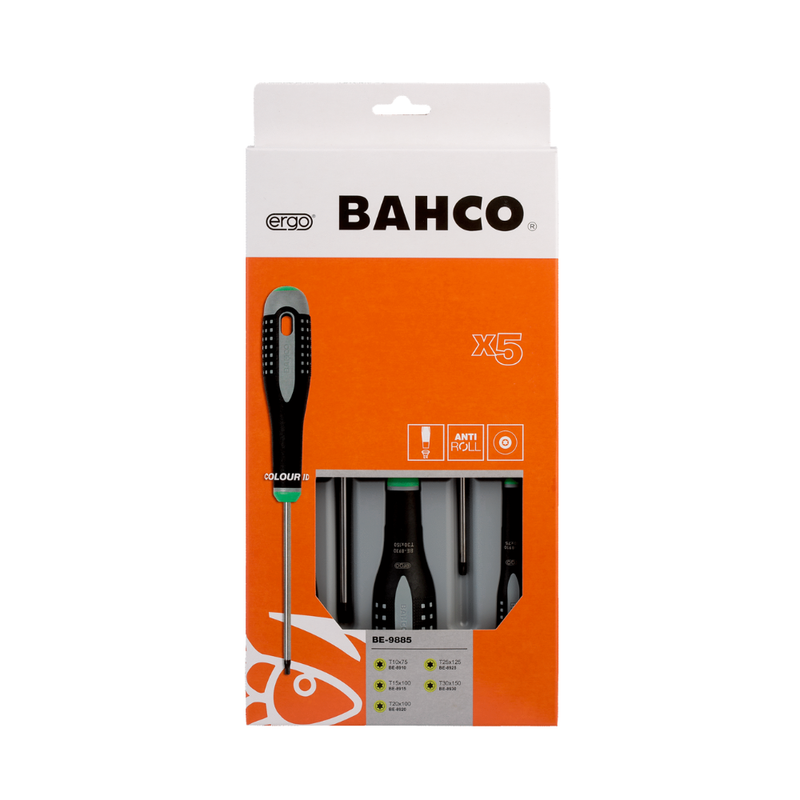 Juego Atornilladores Torx 5 Piezas BAHCO