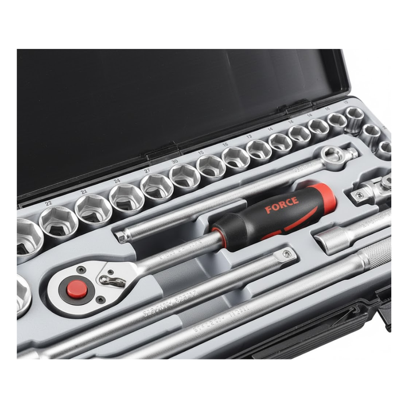 Jgo. dados []1/2 10-32 mm. (4243-5) - FORCE