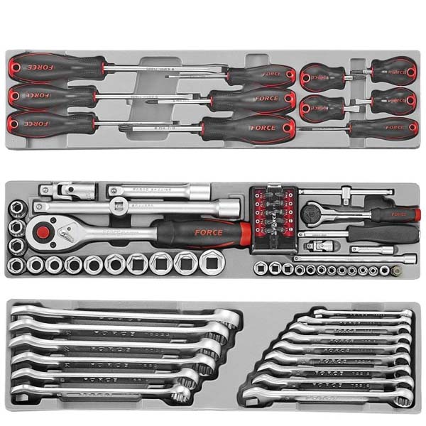 Caja de 4 bandejas 101 herramientas (50235-101) - FORCE