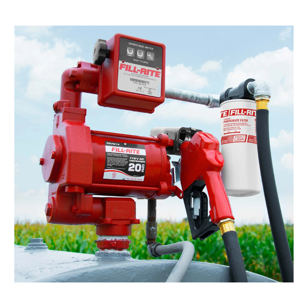 Bomba 220 v.caudal 18 gpm. c/medidor (fr701vgl) - FILL