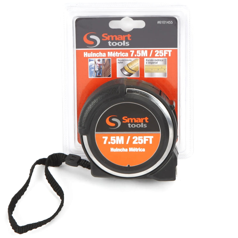 HUINCHA MEDIR 7.5 MTS.X 25 MM. AC. INOX.