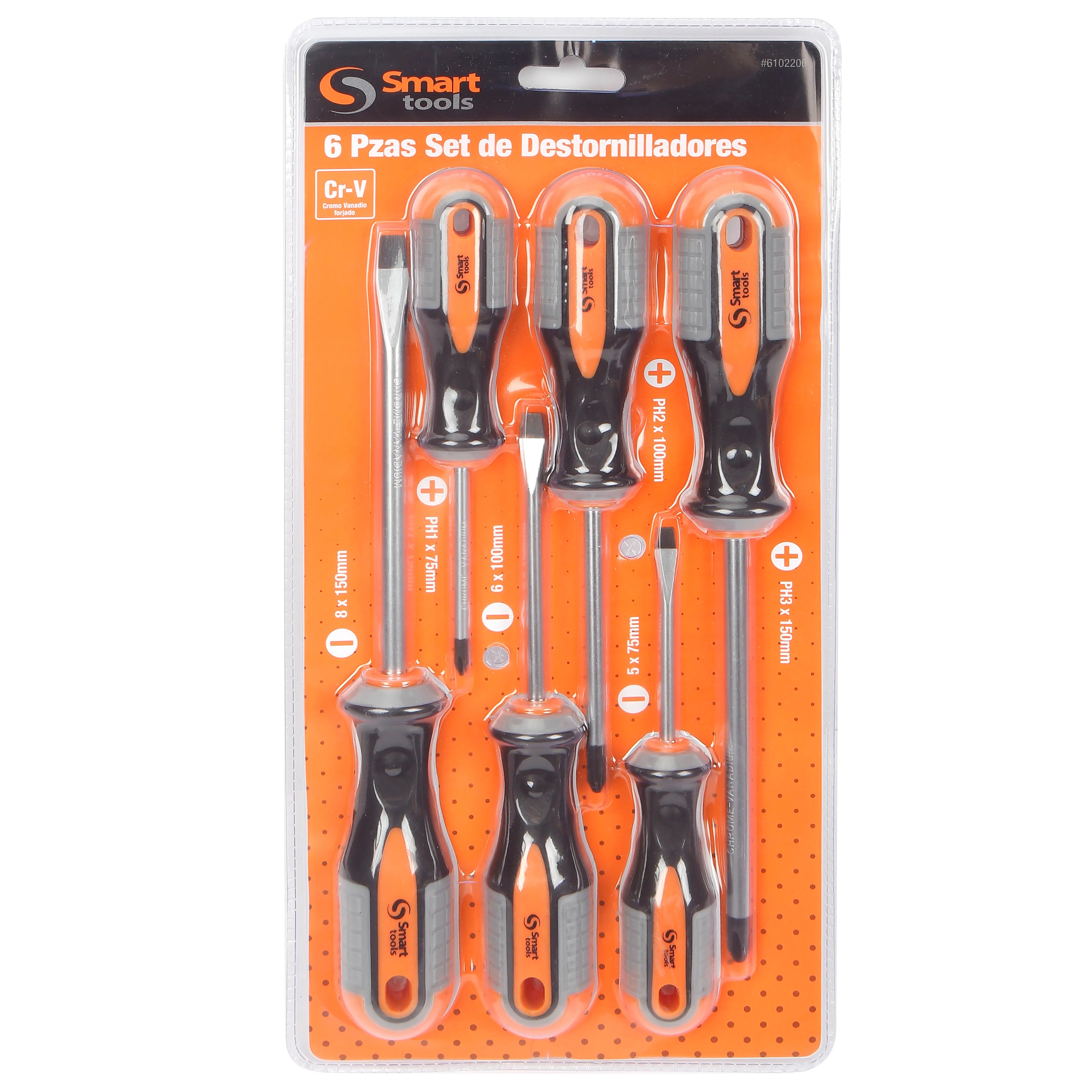 JGO. DESTORNILLADORES PH/PL 4 PZS. M/ERGONOMICO