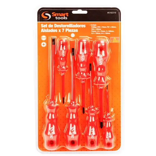 JGO. DESTORNILLADORES PH/PL AISLADOS 7 PZS.