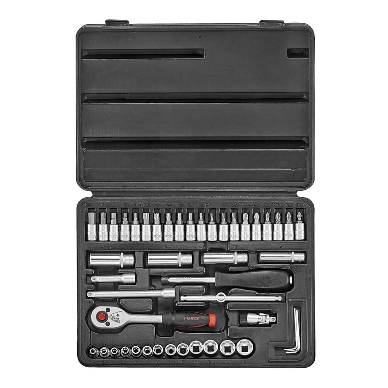 Jgo. dados []1/4 46 pzas. (2461-5) - FORCE