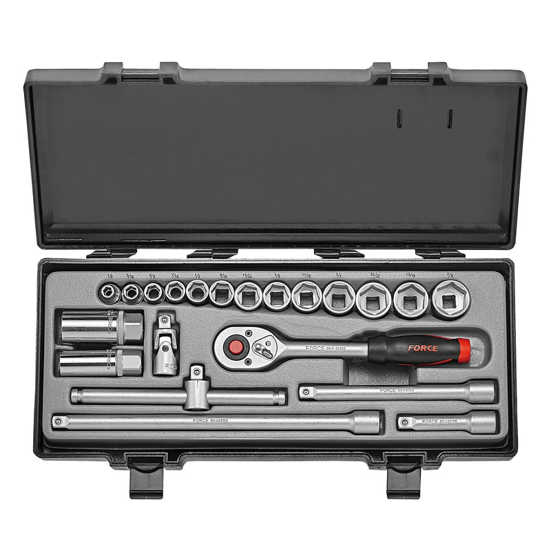 Jgo. dados []3/8 1/4-7/8 (3212) - FORCE