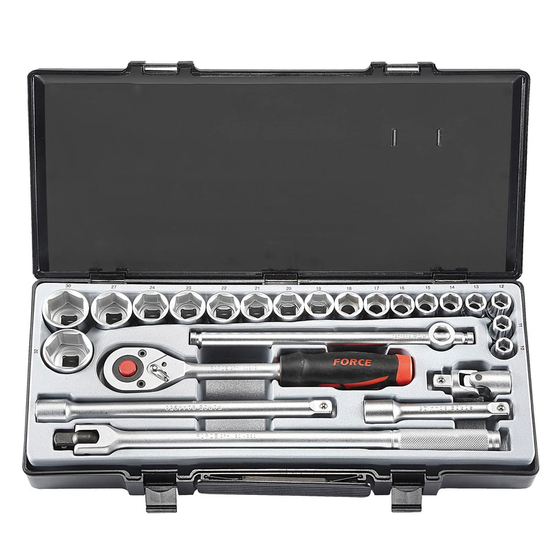 Jgo. dados []1/2 10-32 mm. (4243-5) - FORCE