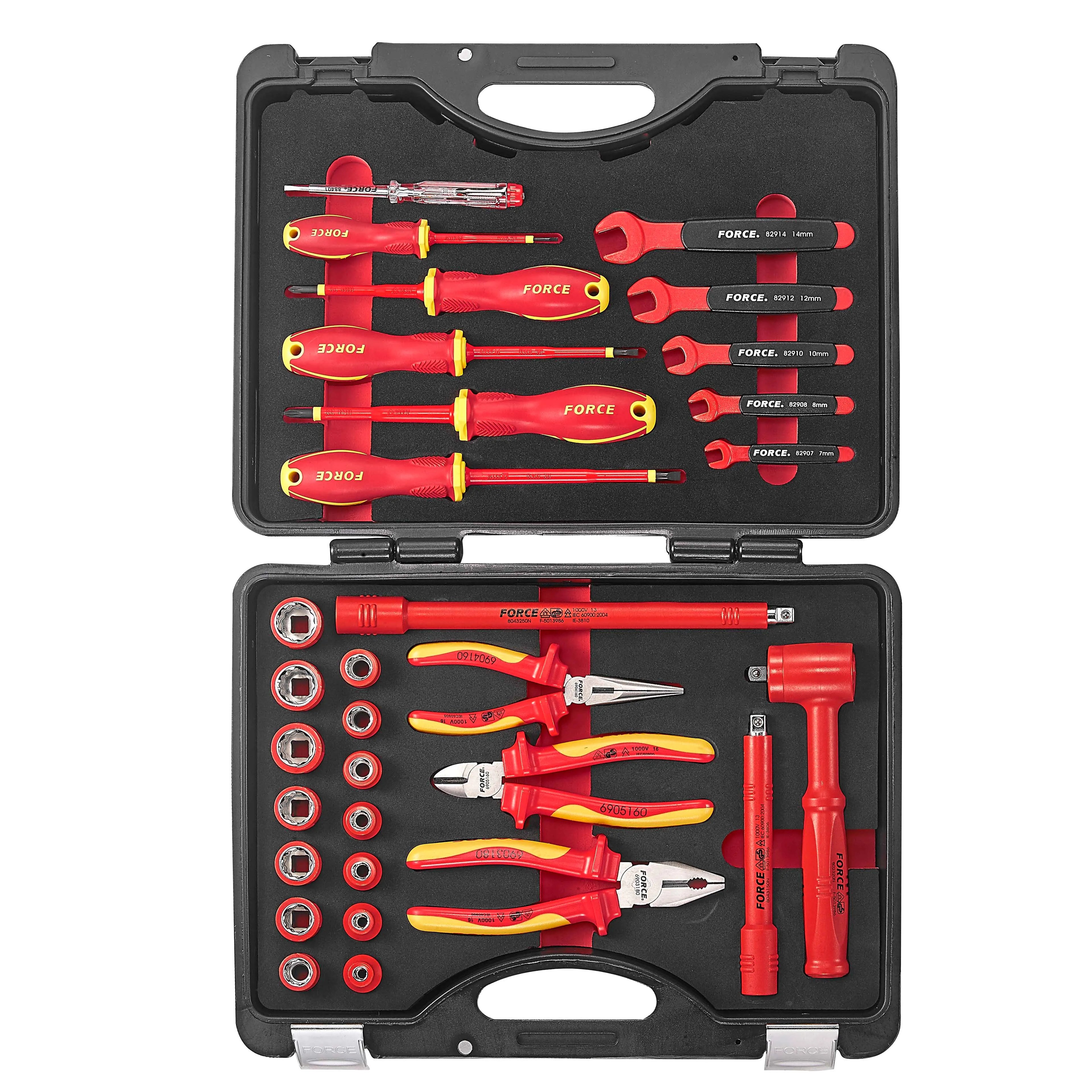 Jgo. herram. aisladas []3/8 de 31 pzs. (3313n) - FORCE