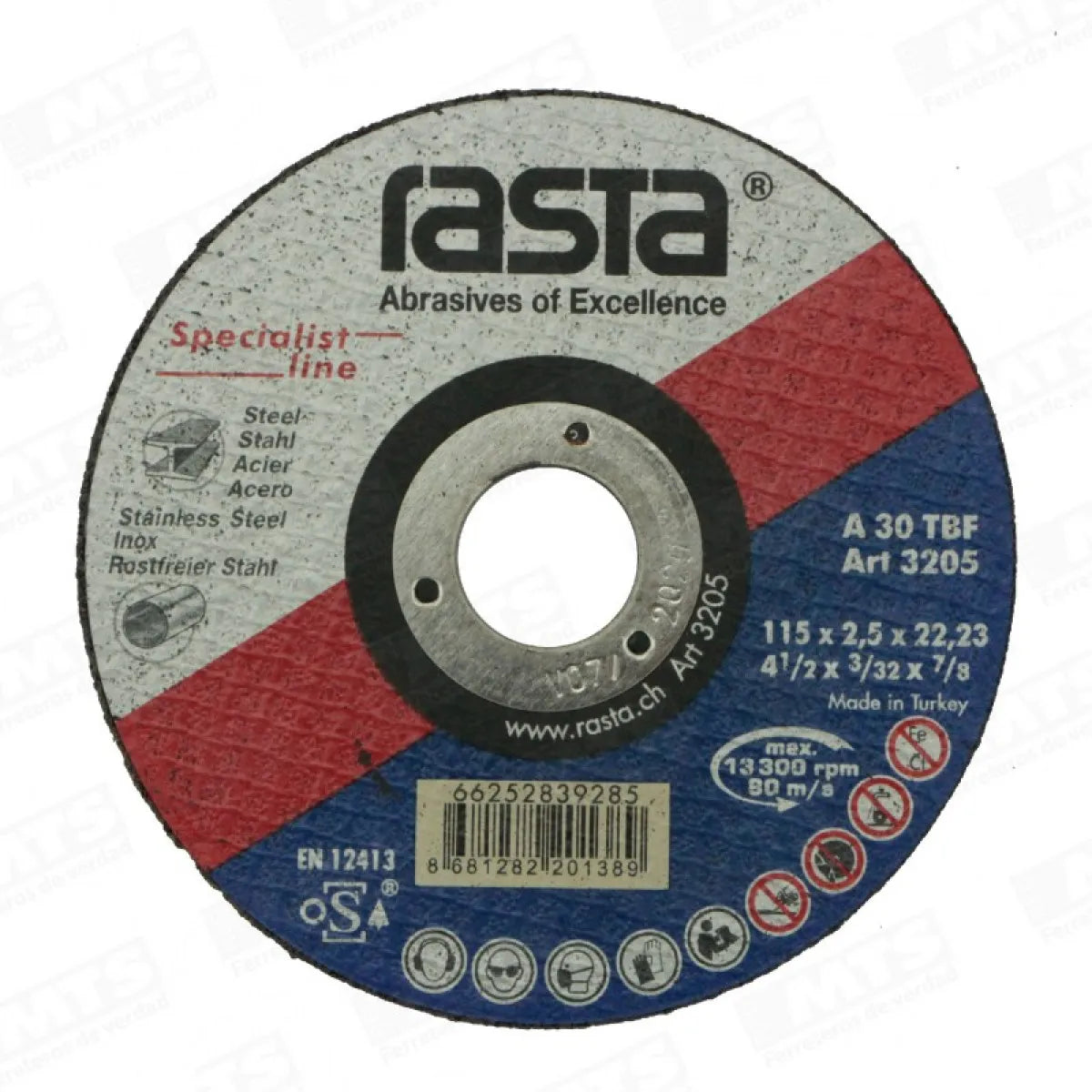 Disco corte 9 x 1/8 x 7/8 (3218) - RASTA