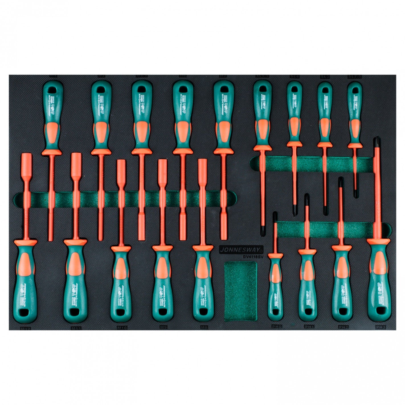 BANDEJA 18 DESTORNILLADORES AISLADOS 1000V DV4118