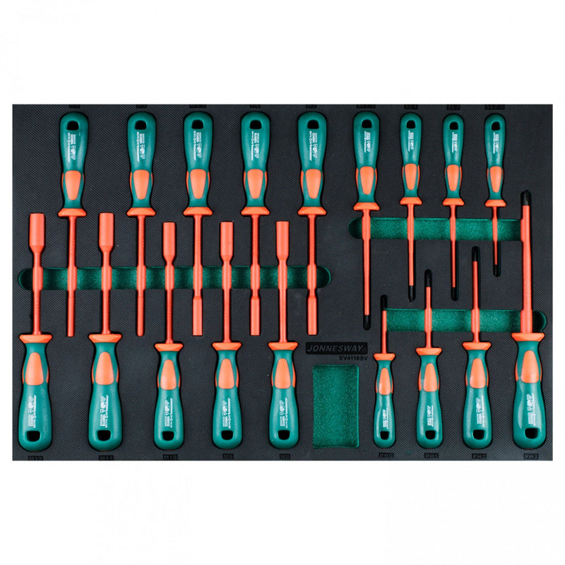 BANDEJA 18 DESTORNILLADORES AISLADOS 1000V DV4118