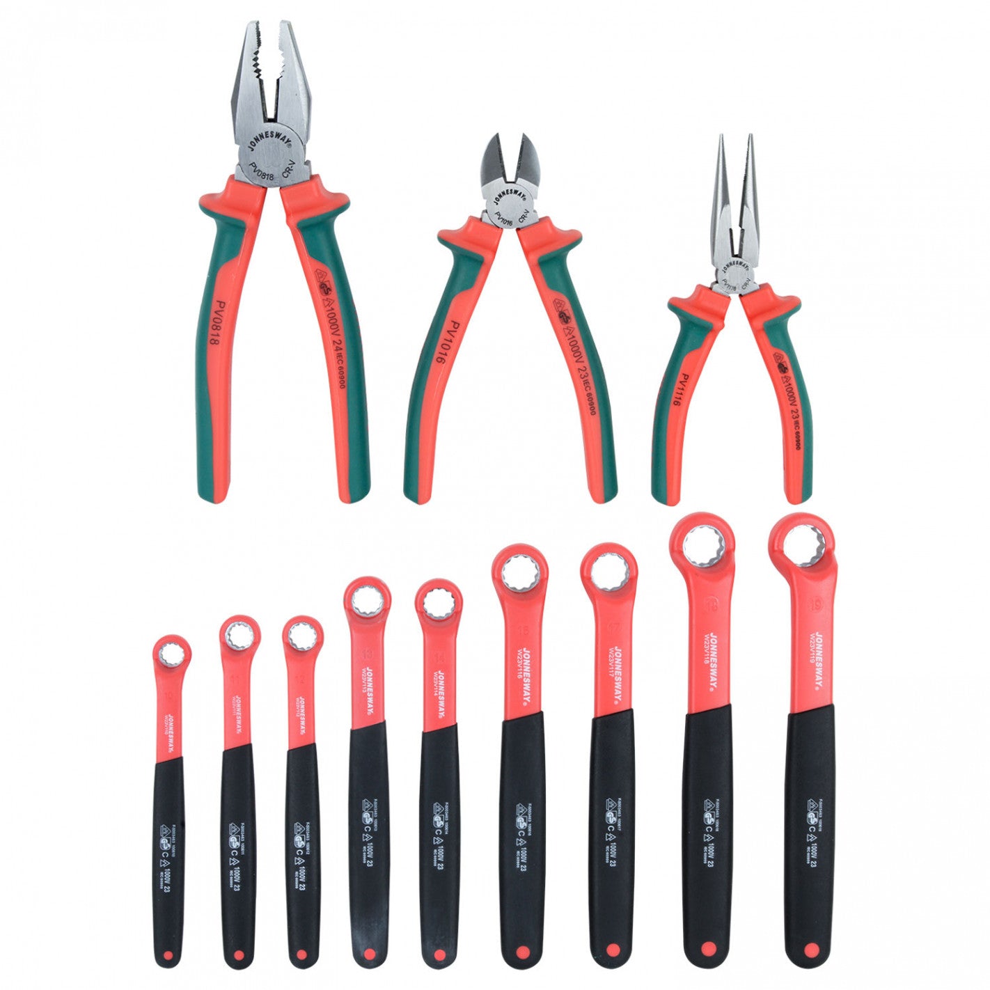 BANDEJA 25 ALICATES Y LLAVES AISLADOS 1000V W25V11