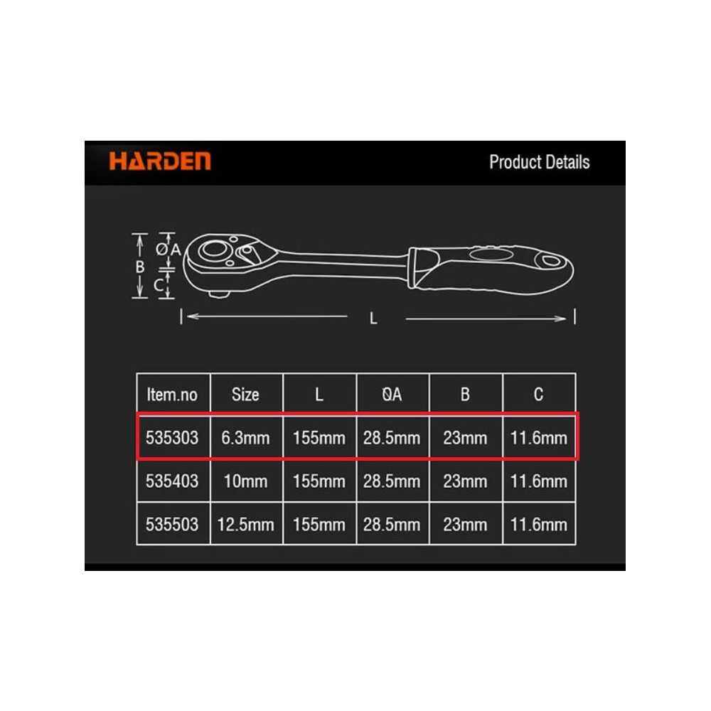 Llave Chicharra 72t Harden