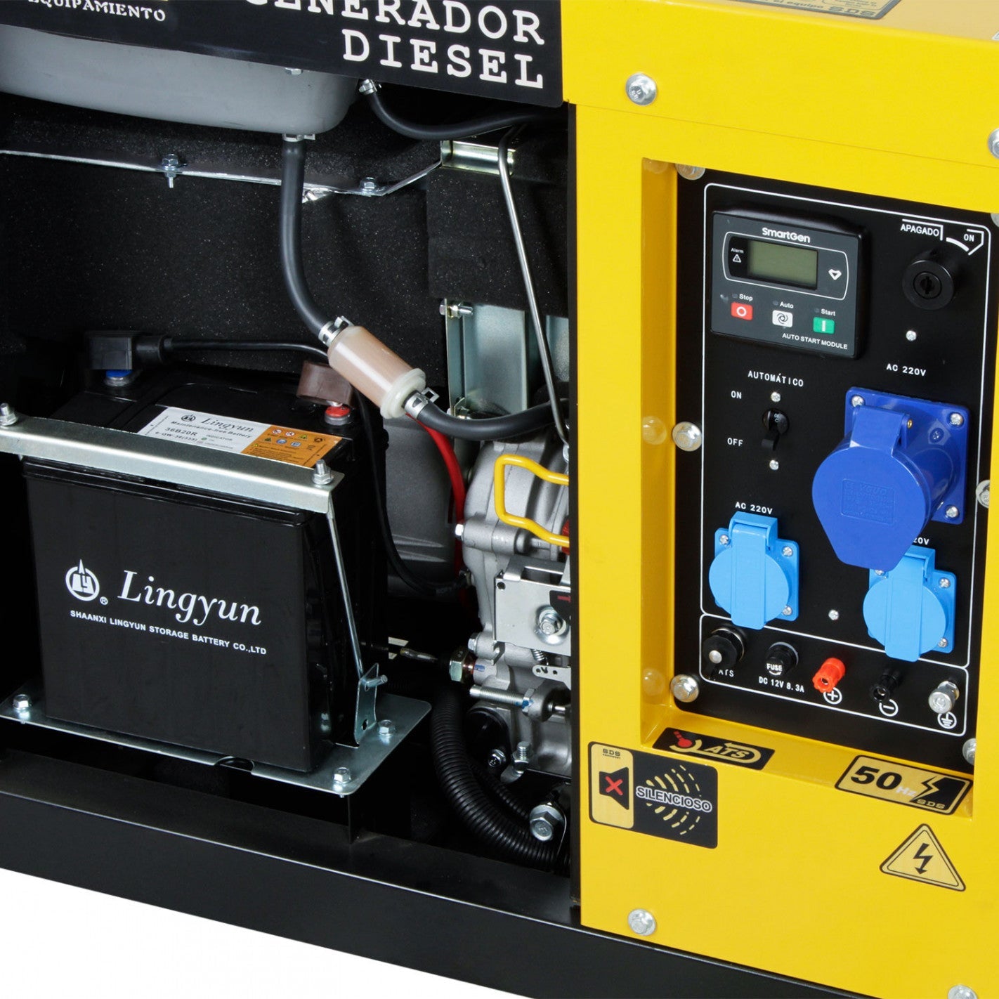 GENERADOR DIESEL 65 KW 220 V SDG8500S