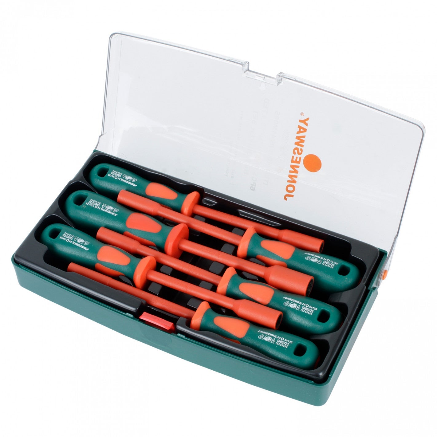 JUEGO 6 PZAS DESTORNILLADORES ELECTRICISTA 1000V JONNESWAY