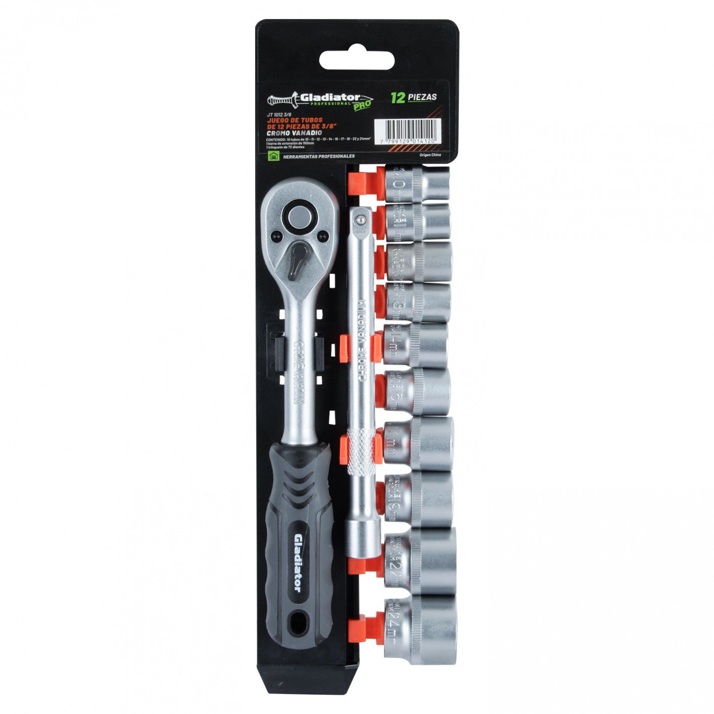 JUEGO de DADOS 3/8 12 PCS JT 1012 3/8