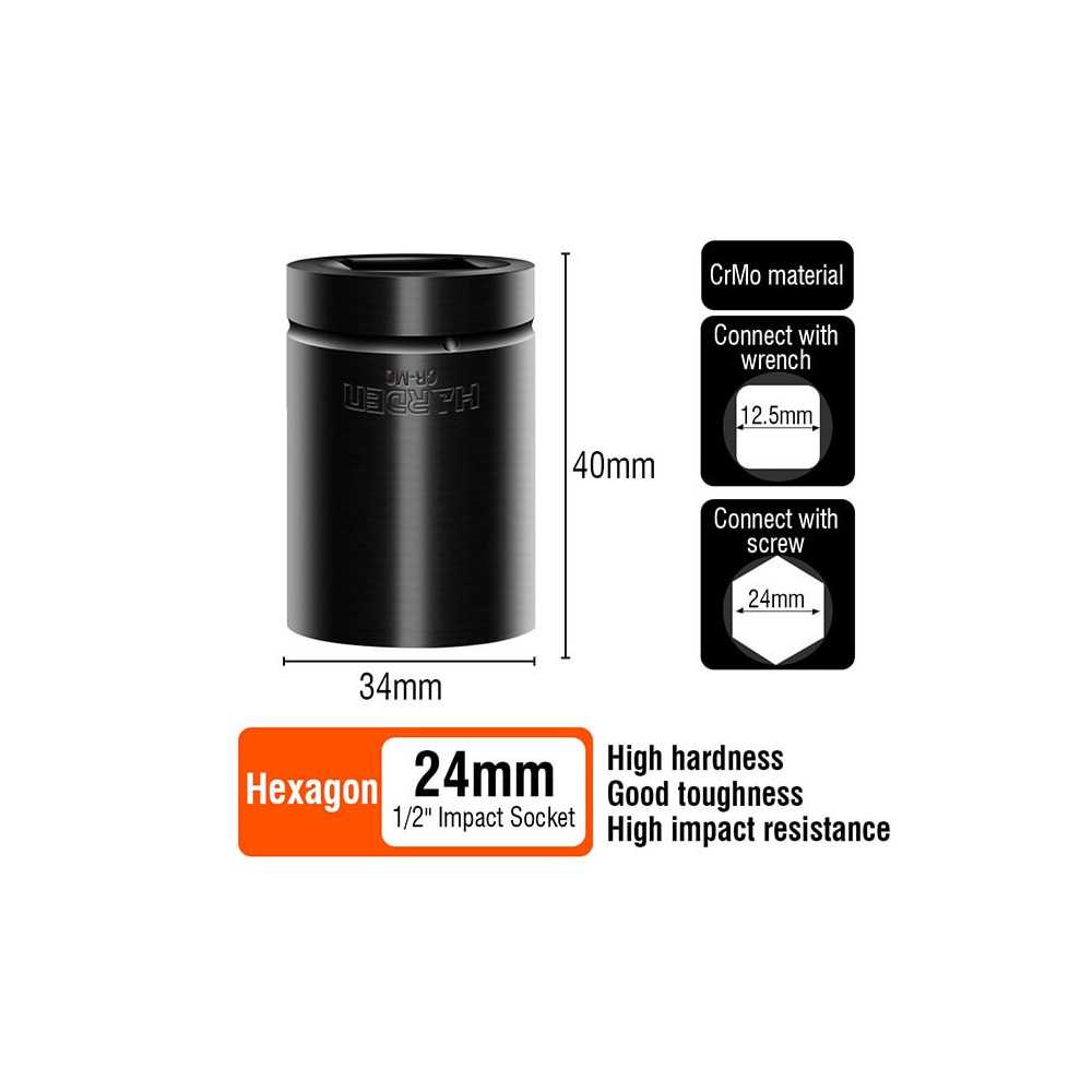 Set de Dados de Impacto 1/2 cortos 10 Piezas Harden