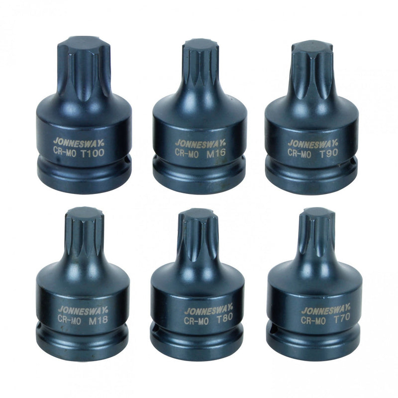 JUEGO de DADOS IMPACTO 3/4 TORX E IMBUS S64A6306S