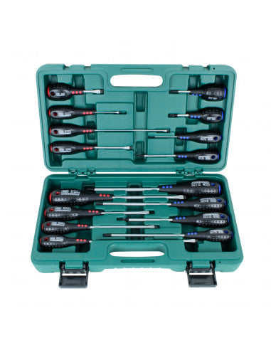 JUEGO DESTORNILLADORES 16 piezas D04PP16S