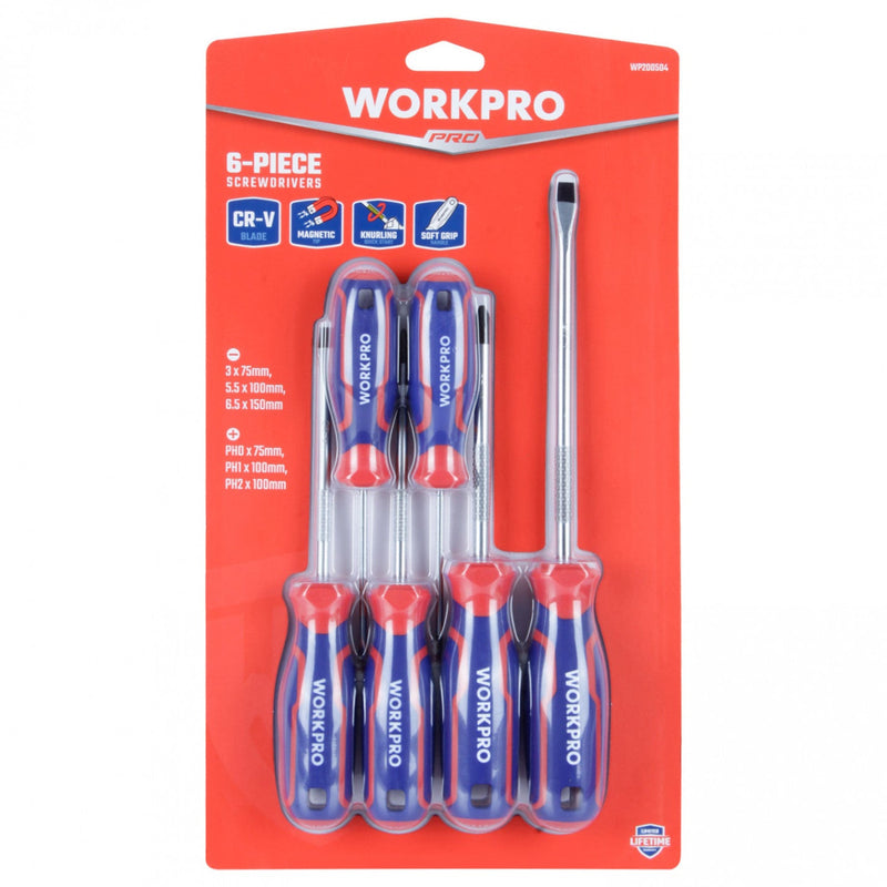 JUEGO DESTORNILLADORES 6 PIEZAS W000824/WP200504