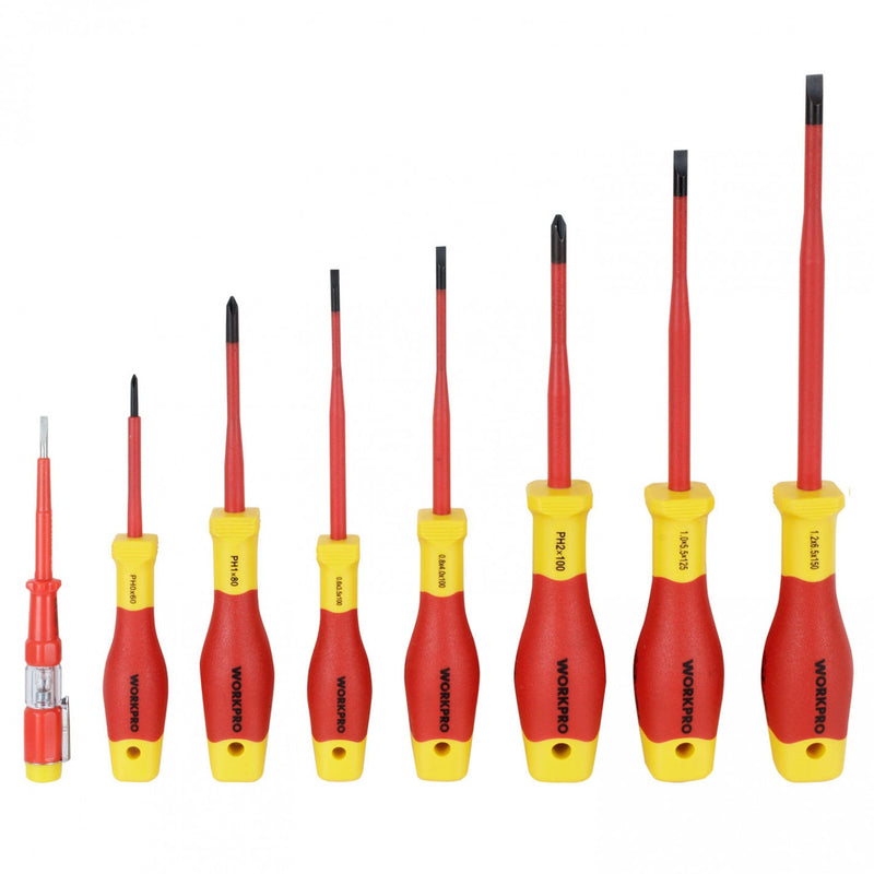 JUEGO DESTORNILLADORES AISLADOS DE 8 PIEZAS