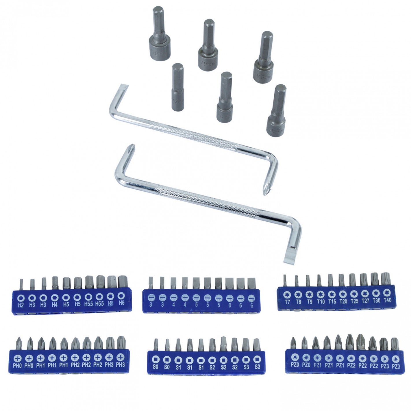 JUEGO DESTORNILLADORES Y PUNTAS 100 PIEZAS