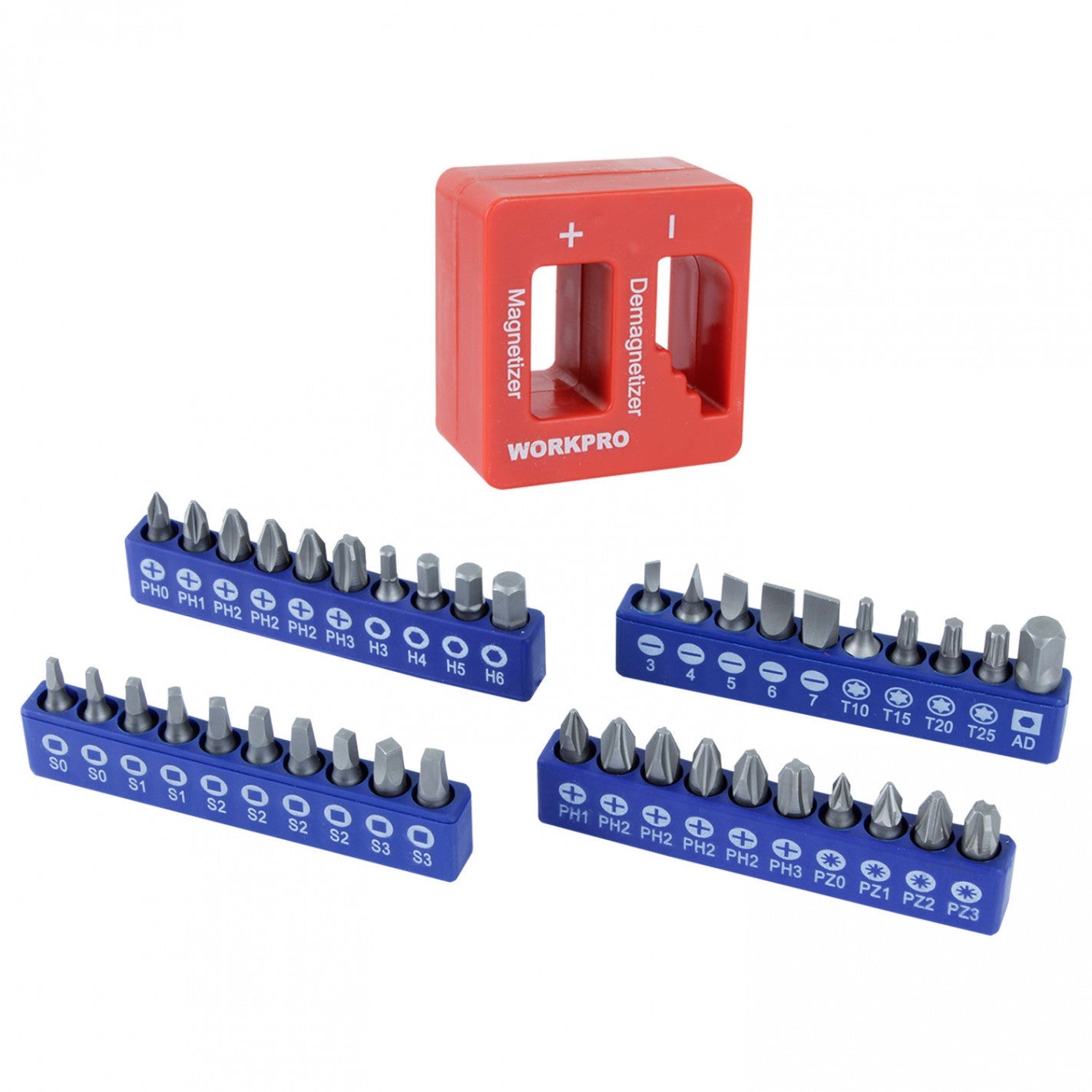 JUEGO DESTORNILLADORES Y PUNTAS 56 PIEZAS WP200518