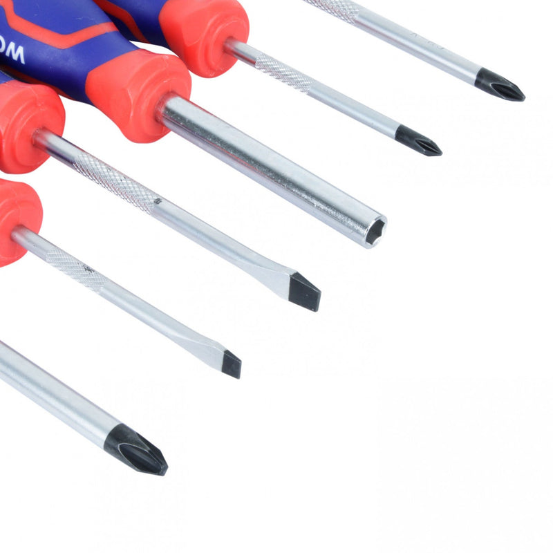 JUEGO DESTORNILLADORES Y PUNTAS 56 PIEZAS WP200518