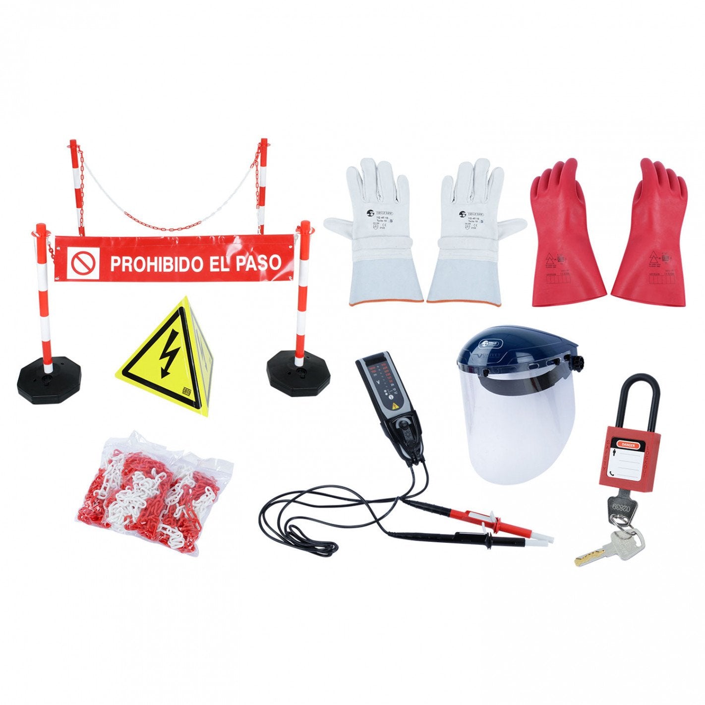 KIT DELIMITACION BLOQUEO Y SEÑALIZACION SP800120