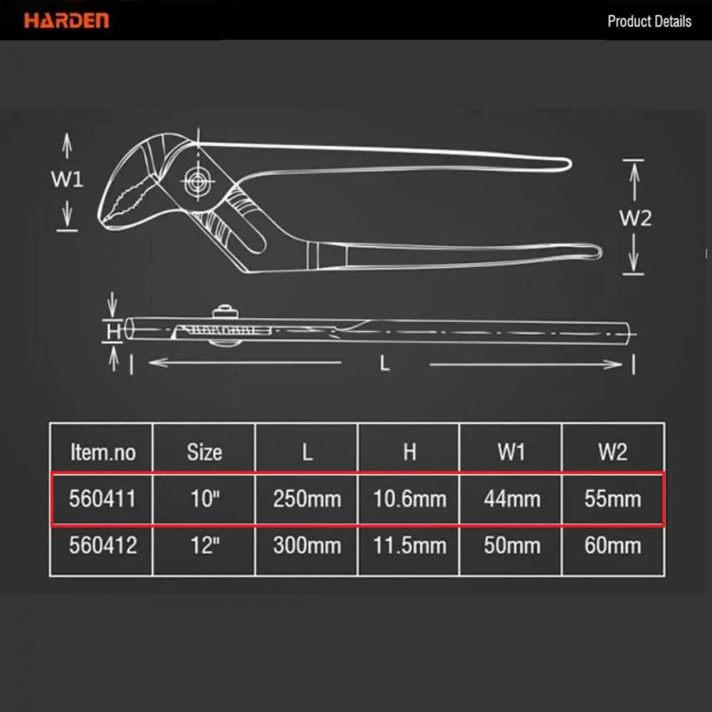 Llave Pico de Loro Harden