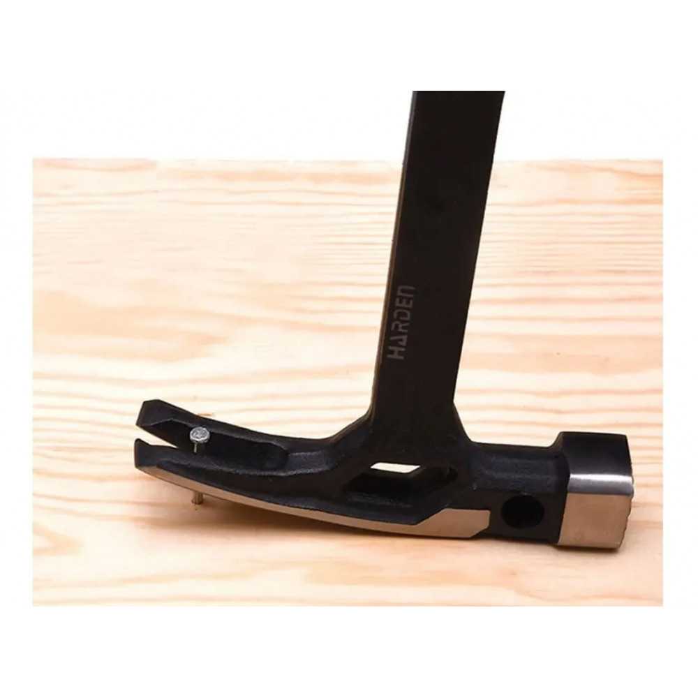 Martillo de acero forjado profesional imantado 16 OZ Harden