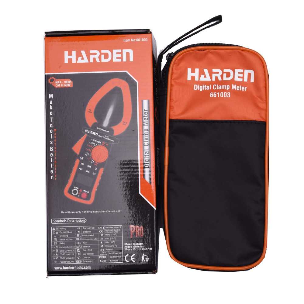 Multímetro multitester digital de tenaza Harden