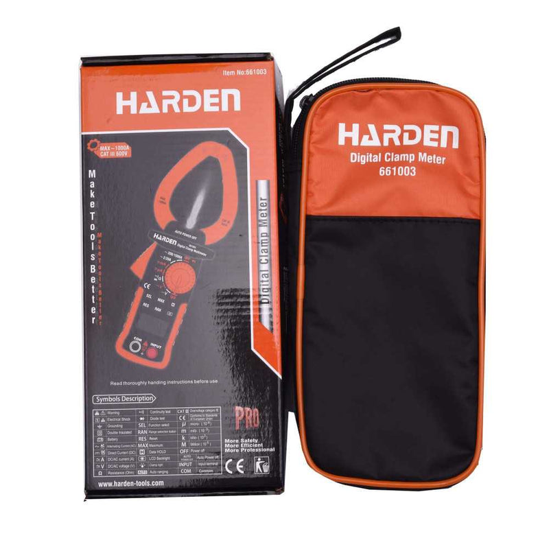 Multímetro multitester digital de tenaza Harden