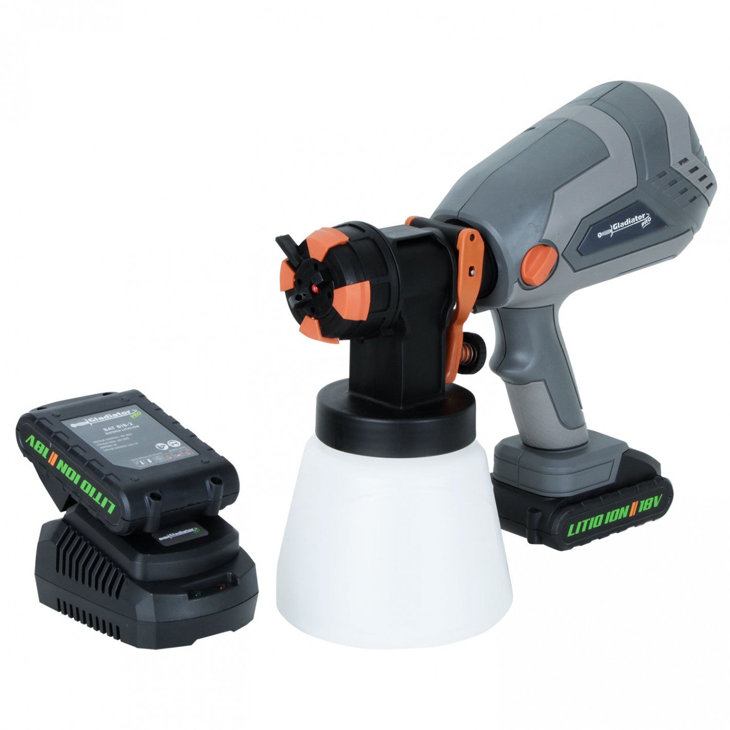 PISTOLA PINTAR 18V + 2 BAT 2AH + CARGADOR