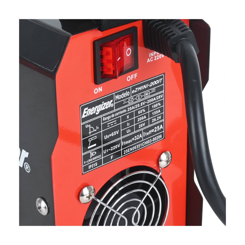 SOLDADORA INV ARCO MANUAL 200 AMP EZMINI-200IT